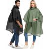 2 Pack Rain Ponchos for Adults Reusable