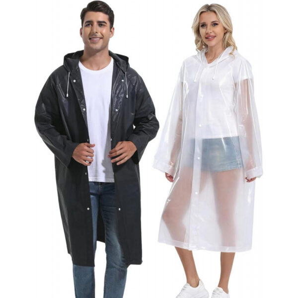 2PCS Rain Ponchos for Adults