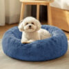 0e4d2e430abf87ed39fa28d1b65e83de05e92699a0175fe0397aea513e60aba8.jpg Small Dog Bed, Calming Soft Anti-Anxiety Donut Cat Bed