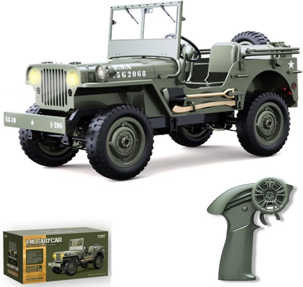 11-4-600x568-1.jpg 1:10 Scale D888 Willys RC Crawlers Truck 2.4Ghz 4WD Off Road Rock Crawler Vehicle with Lights RC Truck
