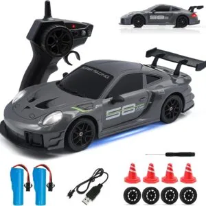 11-5-300x300-1.webp 1 24 Scale 4WD 2 4GHz High Speed 20KMH LED Linkage Light Set Indoor Mini Electric Racing Full Remote Control Drift RC Car