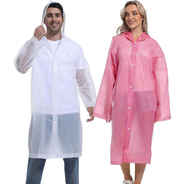 2PCS Rain Ponchos for Adults