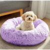 14913bc03c7adb64b99d3444496e69595681996b2115d56ec08745f484754bf7.jpg Small Dog Bed, Calming Soft Anti-Anxiety Donut Cat Bed