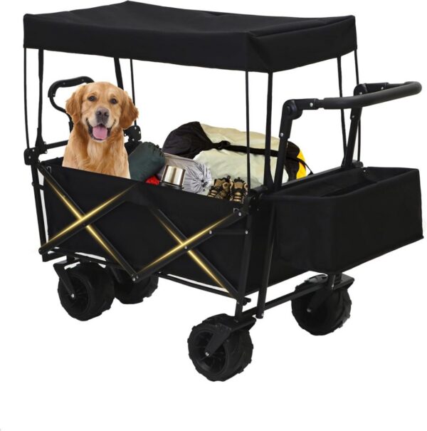 Collapsible Wagon Cart with Canopy