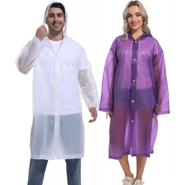 2PCS Rain Ponchos for Adults