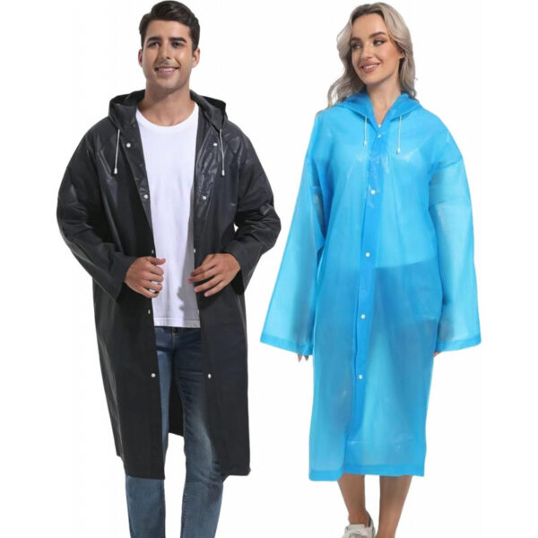 2PCS Rain Ponchos for Adults