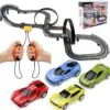 17201707991231-100x100.jpg.webp Custom Toy Manufacturer 1:64 Unisex Digital Car Toy Electric High Speed Vehicle Slot Car Race Track Sets Slot Toys for Adults