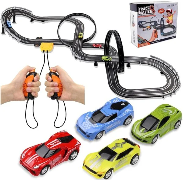17201707991231-600x590.jpg.webp Custom Toy Manufacturer 1:64 Unisex Digital Car Toy Electric High Speed Vehicle Slot Car Race Track Sets Slot Toys for Adults