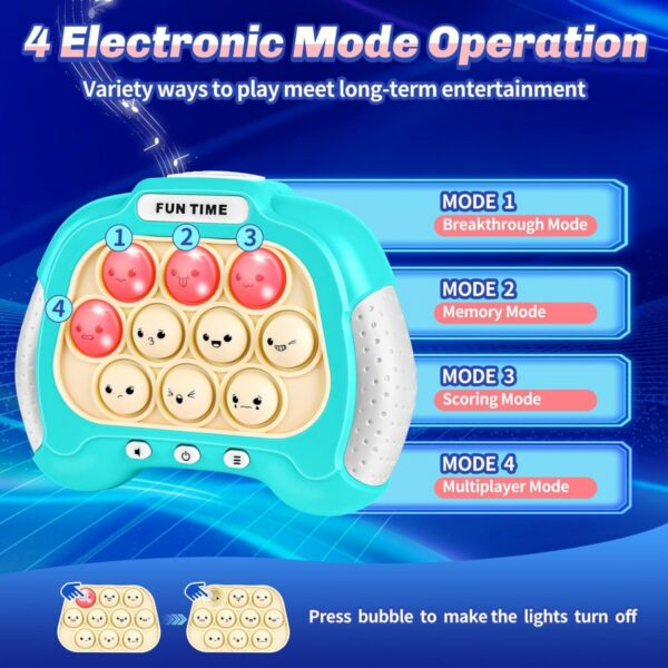 OEM Toy Manufacturer Bubble Pop Handheld Stress Relieve Quick Pop Push It Electronic Pop It Game Machine Fidget Toys for Kids