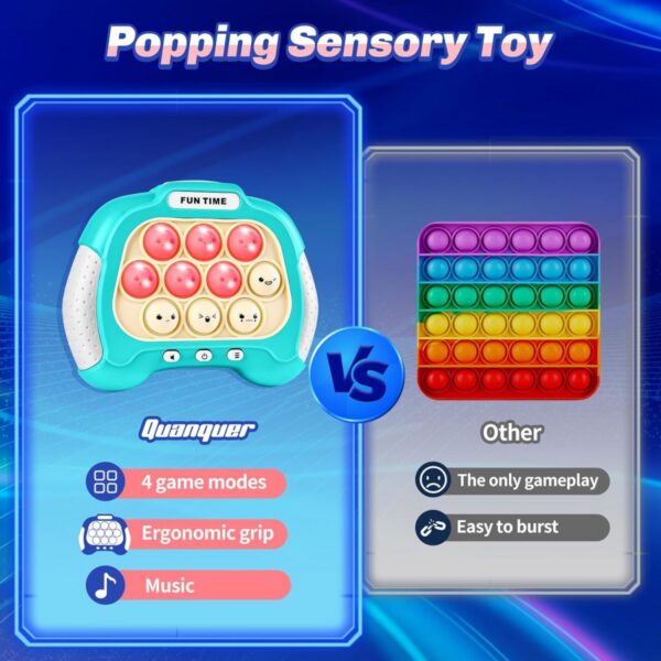 OEM Toy Manufacturer Bubble Pop Handheld Stress Relieve Quick Pop Push It Electronic Pop It Game Machine Fidget Toys for Kids