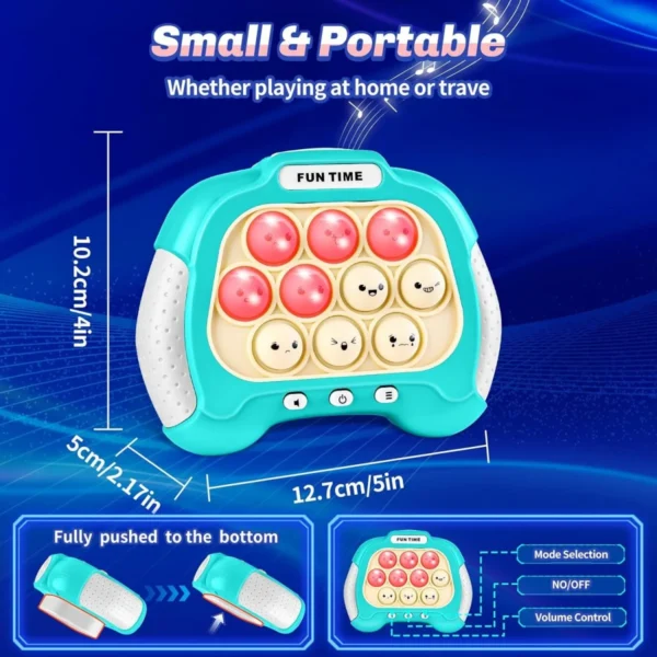OEM Toy Manufacturer Bubble Pop Handheld Stress Relieve Quick Pop Push It Electronic Pop It Game Machine Fidget Toys for Kids