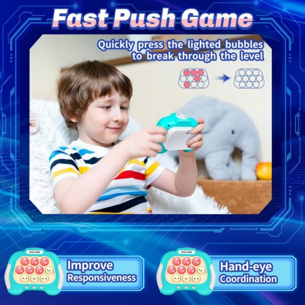 OEM Toy Manufacturer Bubble Pop Handheld Stress Relieve Quick Pop Push It Electronic Pop It Game Machine Fidget Toys for Kids