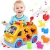 17204259765721-100x100.jpg.webp Wholesale Toy Pricing Baby Bus Toy Cartoon Musical Learning Toy Car Educational Baby Bus Toy with Animal Blocks Shape Shorter Fine Motor Skill