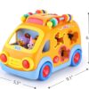 17204259782056.jpg Wholesale Toy Pricing Baby Bus Toy Cartoon Musical Learning Toy Car Educational Baby Bus Toy with Animal Blocks Shape Shorter Fine Motor Skill