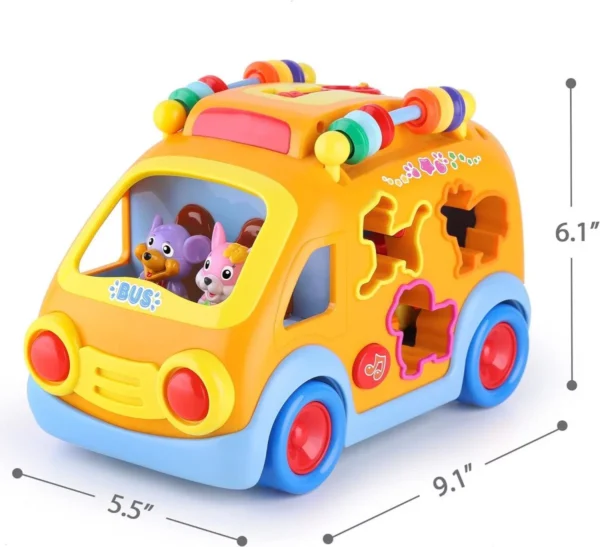 17204259782056.jpg.webp Wholesale Toy Pricing Baby Bus Toy Cartoon Musical Learning Toy Car Educational Baby Bus Toy with Animal Blocks Shape Shorter Fine Motor Skill