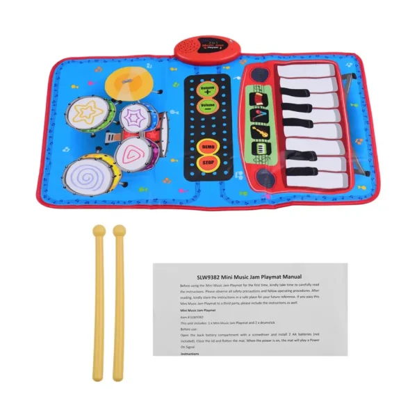 17204264899734.webp China Toy Distributor Wholesale Educational Kids Interactive Drum Piano Keyboard 2 in 1Baby Musical Play Mat Toys