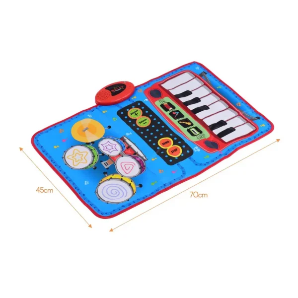 17204264901545.webp China Toy Distributor Wholesale Educational Kids Interactive Drum Piano Keyboard 2 in 1Baby Musical Play Mat Toys
