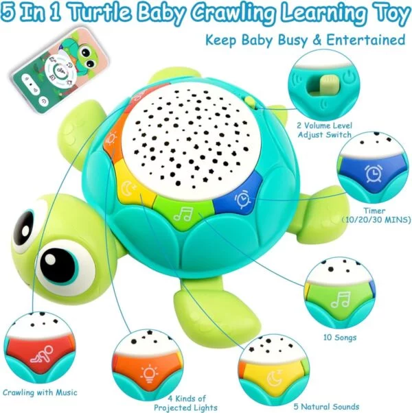17204266781212-600x602.jpg.webp Toy Supplier China 5 in 1 Musical Projector Turtle Crawling Toys Educational Musical Turtle Crawling Baby Toy