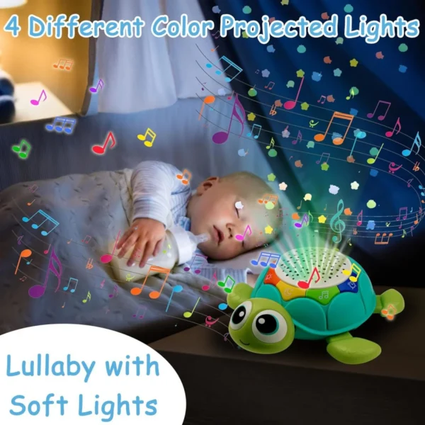 17204266782873.jpg.webp Toy Supplier China 5 in 1 Musical Projector Turtle Crawling Toys Educational Musical Turtle Crawling Baby Toy