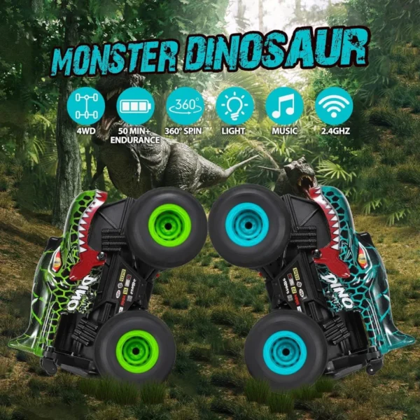 17205089784393.jpg.webp 1:20 Large Scale High Speed RC Drift Dinosaur Monster Car Toy