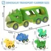 17205092456902-100x100.jpg.webp Triceratops Transport Carrier Truck With 4 Pack Small Dino Car Toy Set