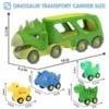 17205092456902-600x600.jpg.webp Triceratops Transport Carrier Truck With 4 Pack Small Dino Car Toy Set