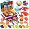 Global Toy Supplier Kitchen Toys Barbecue Grill Kitchen Cooking BBQ Pretend Play Set Toy Color Changing Play Food Dishes Home Appliance Toys