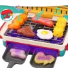 Global Toy Supplier Kitchen Toys Barbecue Grill Kitchen Cooking BBQ Pretend Play Set Toy Color Changing Play Food Dishes Home Appliance Toys
