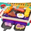 Global Toy Supplier Kitchen Toys Barbecue Grill Kitchen Cooking BBQ Pretend Play Set Toy Color Changing Play Food Dishes Home Appliance Toys