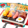 Global Toy Supplier Kitchen Toys Barbecue Grill Kitchen Cooking BBQ Pretend Play Set Toy Color Changing Play Food Dishes Home Appliance Toys