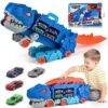 17222374412371.jpg ASTM F963 Certified 3-in-1 Dinosaur Storage Truck Diecast Toy Swallowing Metal Car Transform Into Stomping T-Rex with Friction Toy Vehicle