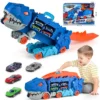 17222374412371.jpg.webp ASTM F963 Certified 3-in-1 Dinosaur Storage Truck Diecast Toy Swallowing Metal Car Transform Into Stomping T-Rex with Friction Toy Vehicle