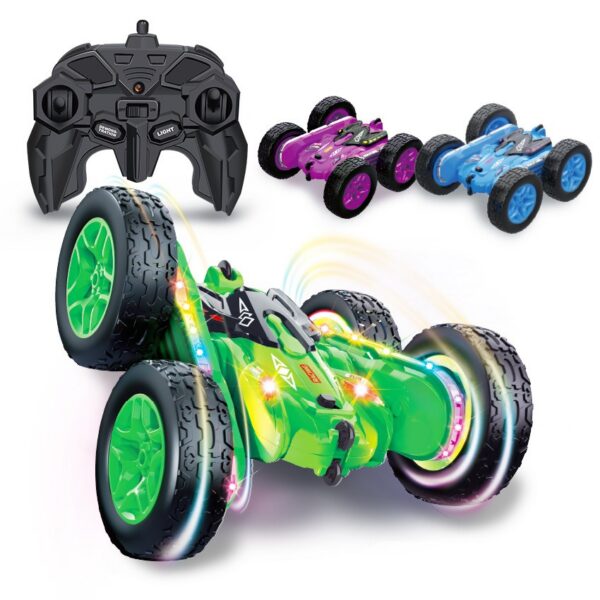 17264674516915.jpg China Toy Distributor 4WD Remote Control Toy Stunt Car 3 Colors Rc Stunt Car Rotation 360 Remote Control Car with Strip Lights