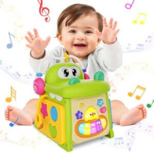 17290604101431.jpg Baby Early Educational Toys Multi-functional Crocodile Polyhedron Seven-sided Drum Story Machine Xube for Baby Toy