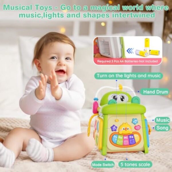 17290604106134.jpg Baby Early Educational Toys Multi-functional Crocodile Polyhedron Seven-sided Drum Story Machine Xube for Baby Toy
