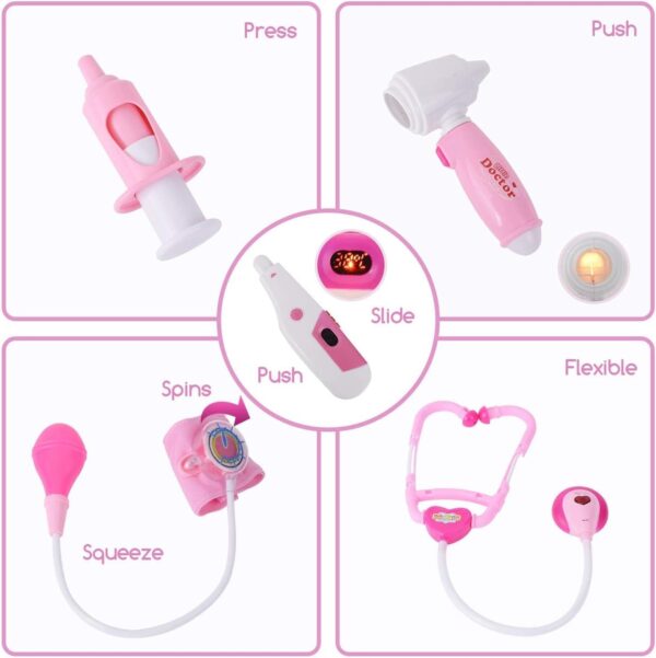 17292434542085-600x601-1.jpg China Toy Factory 39Pcs Kids Pretend Play Educational Play Doctor Set Dental Toys for Kid