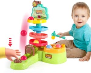 17293011280861.jpg Wholesale Toy Supplier Early Educational Baby Ball Drop Game Toys Diy Marble Run Set 4 in 1 Ball Drop Toy with Scoring Game