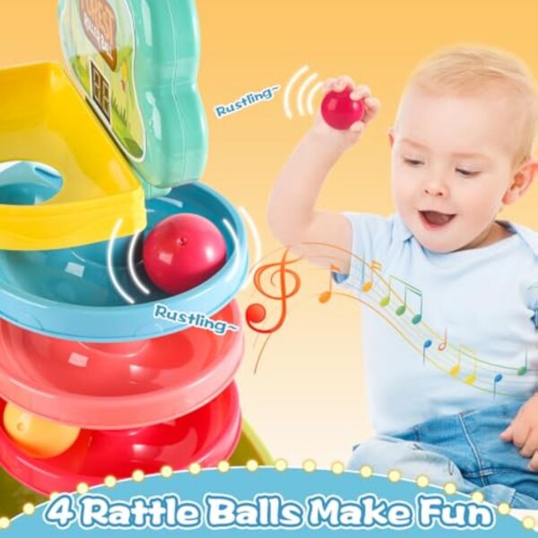 17293011288445.jpg Wholesale Toy Supplier Early Educational Baby Ball Drop Game Toys Diy Marble Run Set 4 in 1 Ball Drop Toy with Scoring Game
