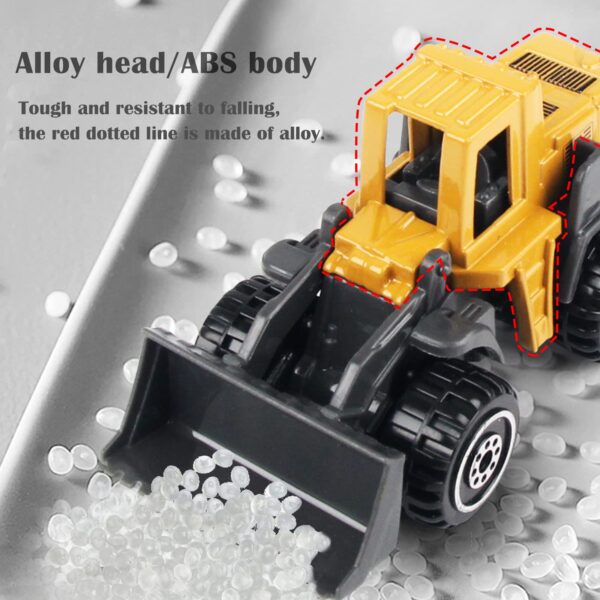 Version 1.0.0 Alloy Metal 1/64 Scale Construction Toys Vehicles Engineering Excavators Dozer Diecast Toys