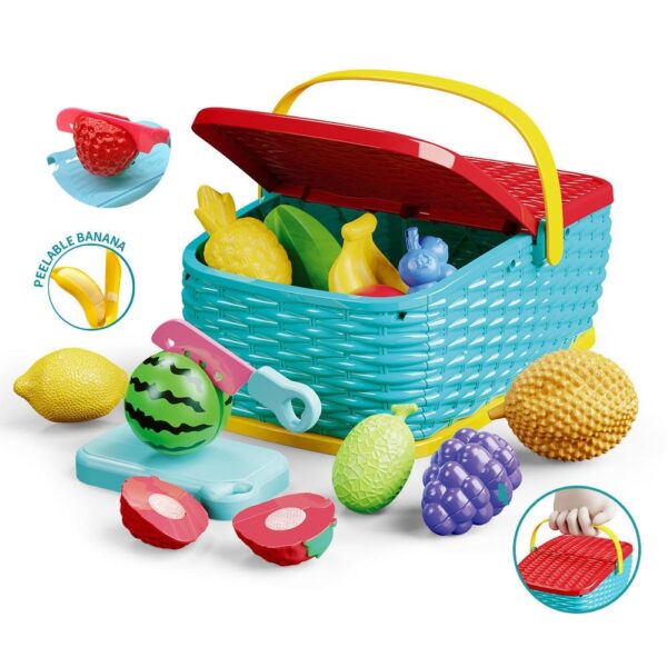 17318946535641-600x600-1.jpg Girl Toys 14pcs Plastic Realistic Portable Preschool Toys Play House Pretend Play Set Kitchen Toys
