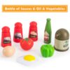 32Pcs Kids Pretend Play Small Miniature Luxury Pink Kitchen Food Toys