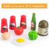 32Pcs Kids Pretend Play Small Miniature Luxury Pink Kitchen Food Toys