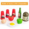 32Pcs Kids Pretend Play Small Miniature Luxury Pink Kitchen Food Toys