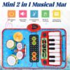17338819020203.jpg 2 in 1 Drum And Piano Mat Baby Playmat Dance Mat Educational Baby Piano Play Mat