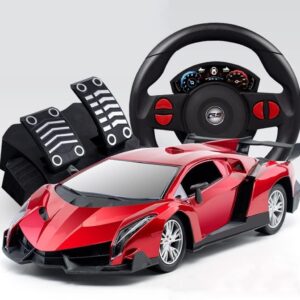 17340580465832-300x300-1.jpg 1:16 Steering Wheel Remote Control Car Toy With LED Lights