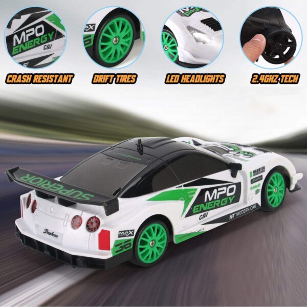 Version 1.0.0 1/24 Electric Model Remote Control High Speed Vehicle Drift 4WD Racing Car