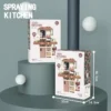 17345733405663.webp 63Cm 42 Pcs Pretend Play Preschool Kitchen Cabinet Toys Cooking Set Juguetes Para Los Ninos Food Mini Kitchen Toys