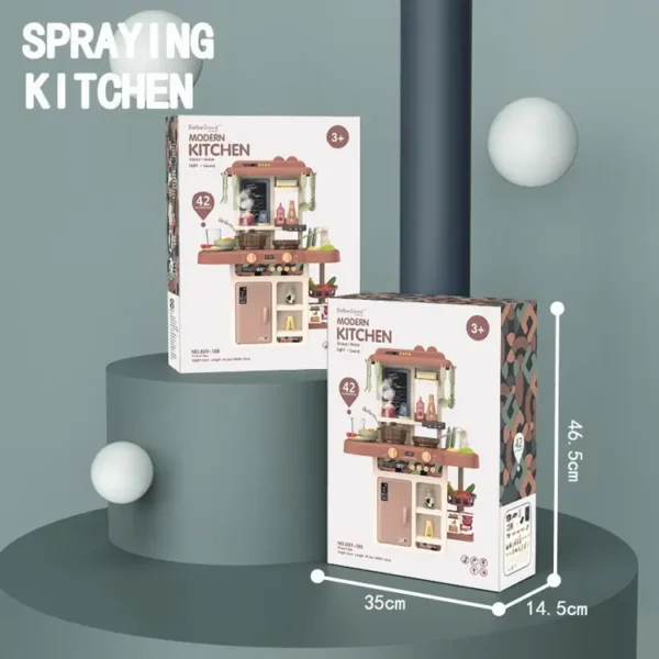 17345733405663-600x600-1.webp 63Cm 42 Pcs Pretend Play Preschool Kitchen Cabinet Toys Cooking Set Juguetes Para Los Ninos Food Mini Kitchen Toys