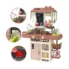 17345733414185.webp 63Cm 42 Pcs Pretend Play Preschool Kitchen Cabinet Toys Cooking Set Juguetes Para Los Ninos Food Mini Kitchen Toys
