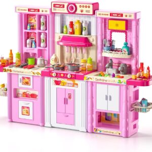 17345764453541-300x300-1.jpg 3 in 1 Play Kitchen Toys Kids Play Big Kitchen Set Includes Kitchen Accessories for Pretend Play Preschool Cooking Toy Set